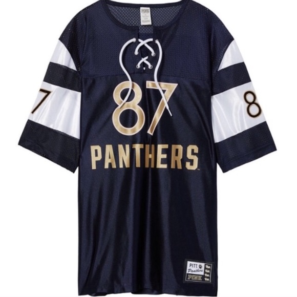PINK Victoria's Secret Tops - Pink VS Pitt Panther's #87 jersey NWT